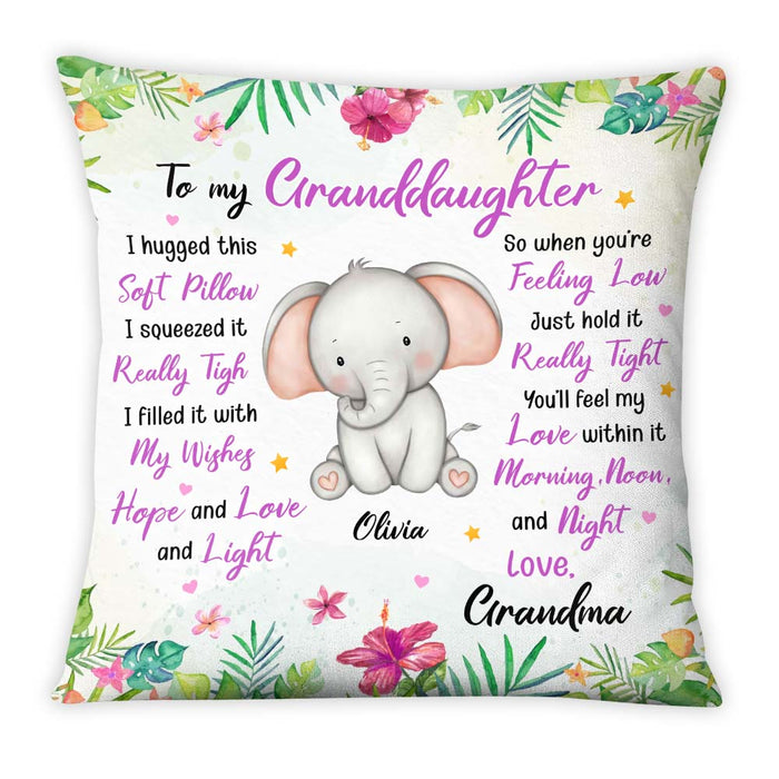 Personalized Gift For Daughter Granddaughter Animals Soft Pillow 25808 1