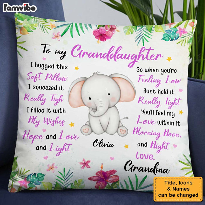 Personalized Gift For Daughter Granddaughter Animals Soft Pillow 25808 1