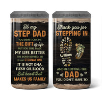 Personalized Gift For Step Dad Thank You 4 in 1 Can Cooler 25813 thumb 1