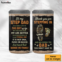 Personalized Gift For Step Dad Thank You 4 in 1 Can Cooler 25813 thumb 1