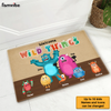 Personalized Gift for Grandpa Welcome Wild Things Monsters Doormat 25814 1