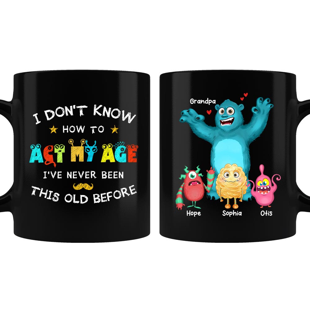 Personalized Gift for Grandpa Monsters Mug 25815 Primary Mockup
