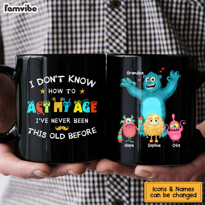 Personalized Gift for Grandpa Monsters Mug 25815 1