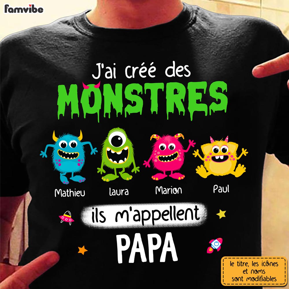 Cadeau pour Papa De Monstre Shirt Hoodie Sweatshirt 25413 25818 Primary Mockup