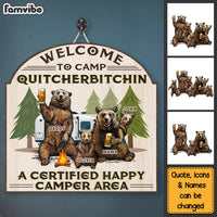Personalized Gift For Couple Bear Camping Wood Sign 25820 thumb 1