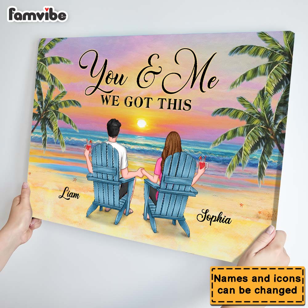 Personalized Gift for Couple We Got This Canvas 25821 Mockup 4
