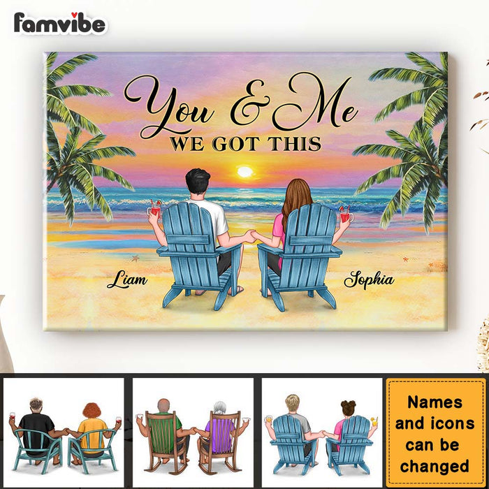 Personalized Gift for Couple We Got This Canvas 25821 1
