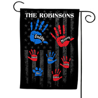 Personalized Gift For Family Hand Print Flag 25828 thumb 1
