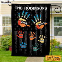 Personalized Gift For Family Hand Print Flag 25828 thumb 1