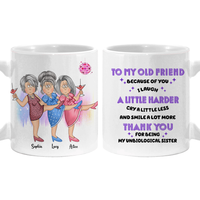 Personalized Gift For Friends Unbiological Sister Mug 25829 thumb 1