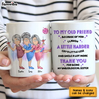 Personalized Gift For Friends Unbiological Sister Mug 25829 thumb 1