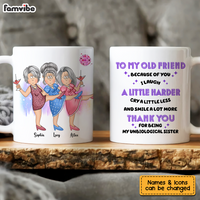 Personalized Gift For Friends Unbiological Sister Mug 25829 thumb 1
