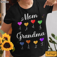 Personalized Gift For Mom Grandma Colorful Hearts Shirt - Hoodie - Sweatshirt 25835 thumb 1