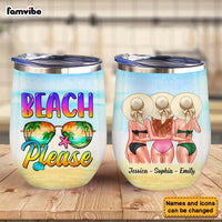 Personalized Gift For Friends Beach Please Wine Tumbler 25837 thumb 1