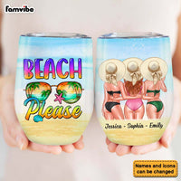 Personalized Gift For Friends Beach Please Wine Tumbler 25837 thumb 1