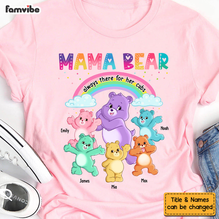 Personalized Gift For Mom Grandma Bear Always There For Her Cubs