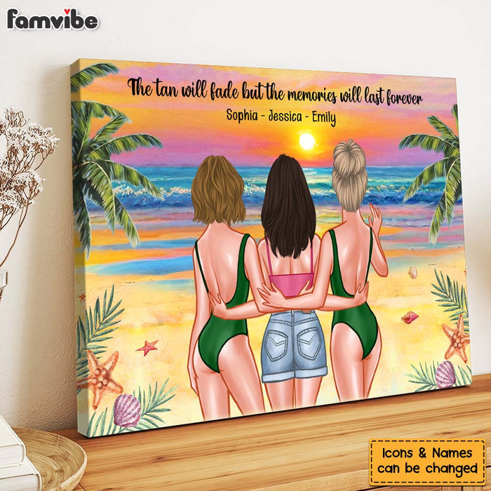 Personalized Gift For Friends Tans Fade But Memories Stay Forever Canvas 25840 1