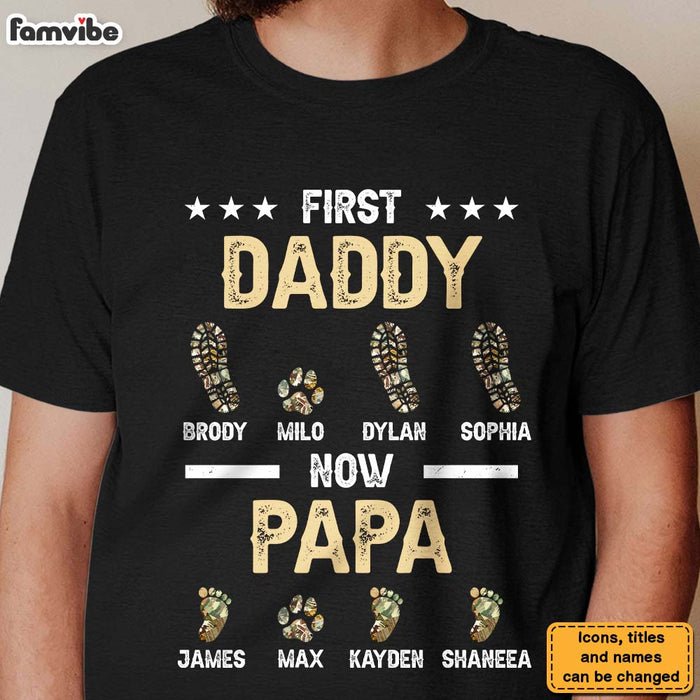 Personalized Gift For Grandpa First Dad Now Papa Shirt - Hoodie - Sweatshirt 25843 1