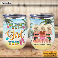 Personalized Gift for Friends Girl's Trip Wine Tumbler 25846 thumb 1