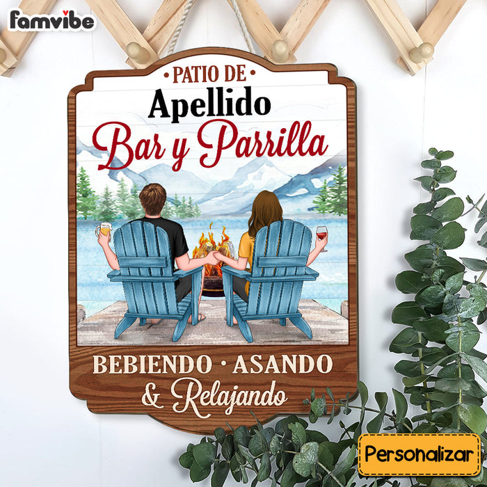 Personalized Gift For Family Patio Spanish Wood Sign 25855 1