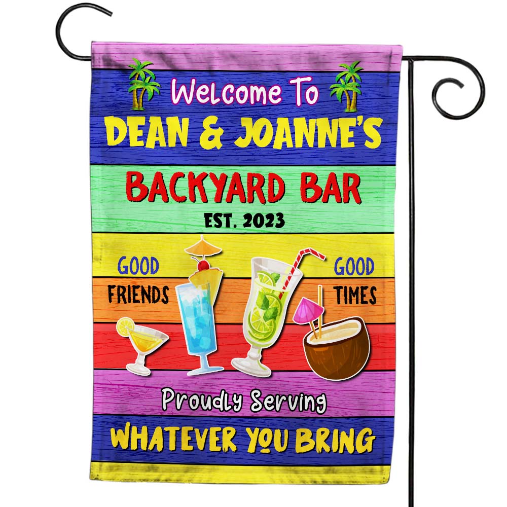 Personalized Backyard Bar Flag 25857 Primary Mockup