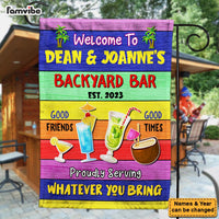 Personalized Backyard Bar Flag 25857 thumb 1