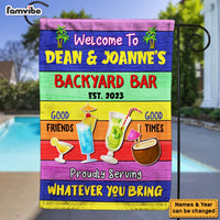 Personalized Backyard Bar Flag 25857 thumb 1