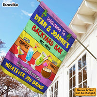 Personalized Backyard Bar Flag 25857 thumb 1