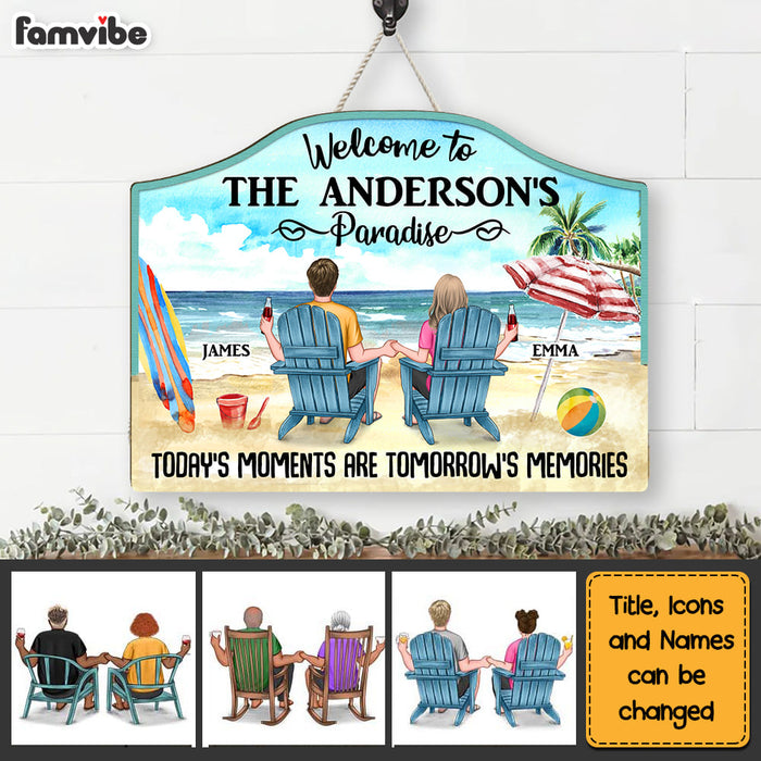 Personalized Today's Moments Are Tomorrow's Memories Wood Sign 25860 1