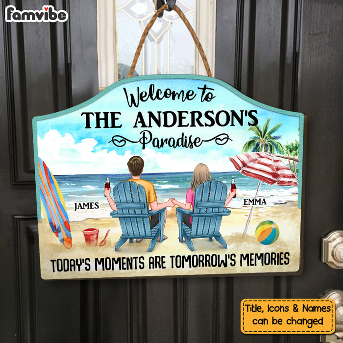 Personalized Today's Moments Are Tomorrow's Memories Wood Sign 25860 1