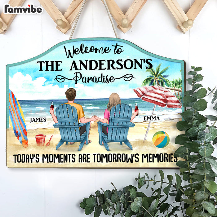 Personalized Today's Moments Are Tomorrow's Memories Wood Sign 25860 1