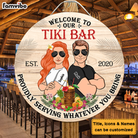 Personalized Gift For Couple Tiki Bar Wood Sign 25861 thumb 1