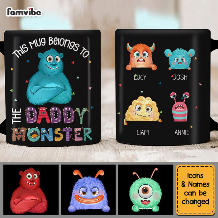 Personalized Gift For Dad This Belongs To Daddy Monster Mug 25862 1