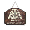Personalized Gift for Dad's Workshop Wood Sign 25865 1