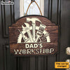 Personalized Gift for Dad's Workshop Wood Sign 25865 1