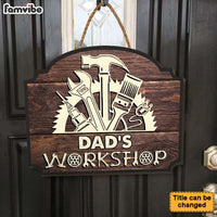 Personalized Gift for Dad's Workshop Wood Sign 25865 thumb 1