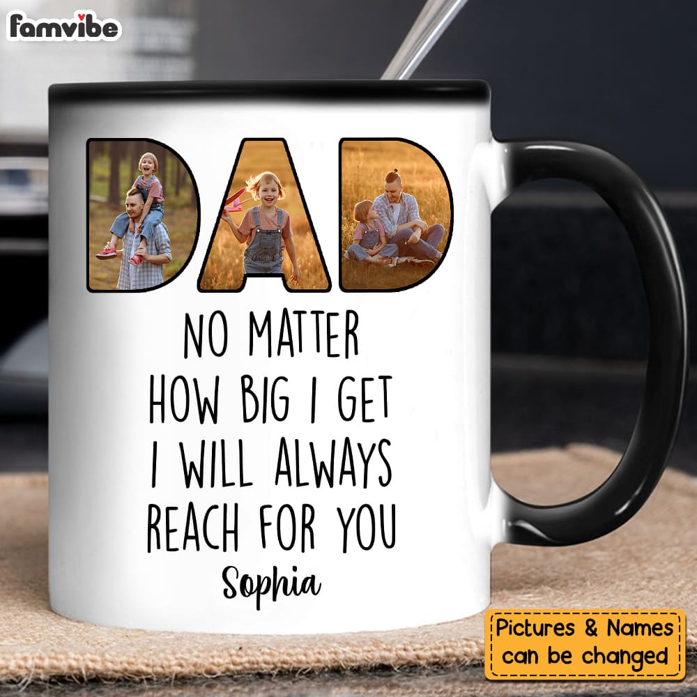 Personalized Dad Photo No Matter How Color Changing Mug 25868 Primary Mockup
