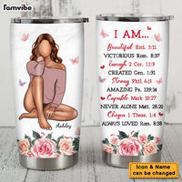 Personalized Christian Affirmation Gifts for Daughter Steel Tumbler 25870 thumb 1
