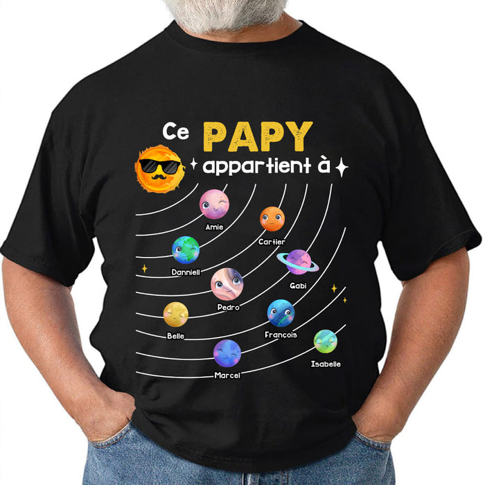 Personalized Gift For Dad Grandpa Papy French Belongs Shirt - Hoodie - Sweatshirt 25872 1