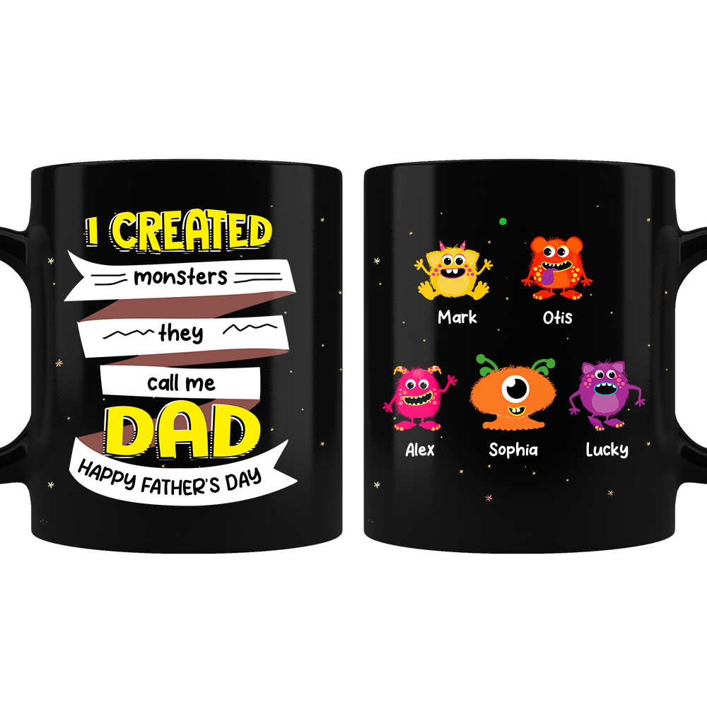 Personalized Gift for Dad I Created Monsters Mug 25874 Primary Mockup