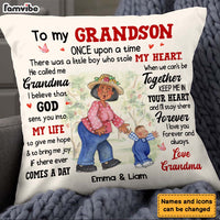Personalized Gift for Grandson To My Grandson Little Boy Pillow 25876 thumb 1