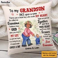 Personalized Gift for Grandson To My Grandson Little Boy Pillow 25876 thumb 1