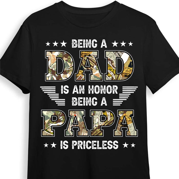 Personalized Being A  Papa  Is Priceless Shirt - Hoodie - Sweatshirt 25877 1
