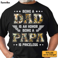 Personalized Being A  Papa  Is Priceless Shirt - Hoodie - Sweatshirt 25877 thumb 1