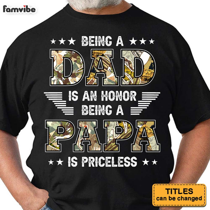 Personalized Being A  Papa  Is Priceless Shirt - Hoodie - Sweatshirt 25877 1