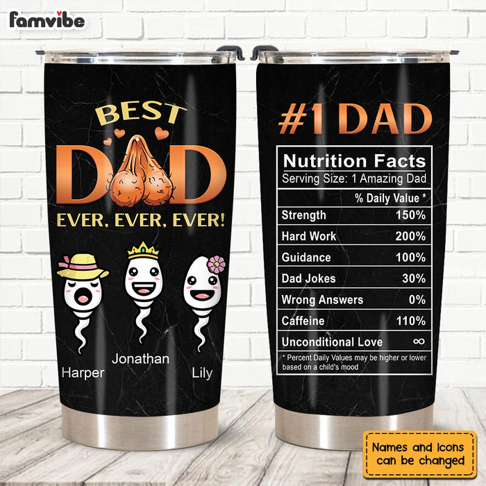 Personalized  Gifts for Dad #1 Dad Steel Tumbler 25878 1