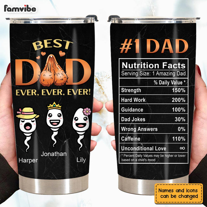 Personalized  Gifts for Dad #1 Dad Steel Tumbler 25878 1