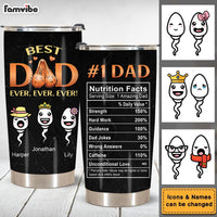 Personalized  Gifts for Dad #1 Dad Steel Tumbler 25878 thumb 1