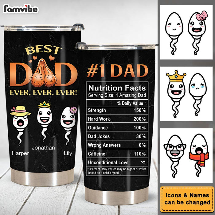 Personalized  Gifts for Dad #1 Dad Steel Tumbler 25878 1
