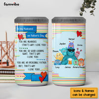 Personalized Gift for Husband On Father's Day 4 in 1 Can Cooler 25880 thumb 1